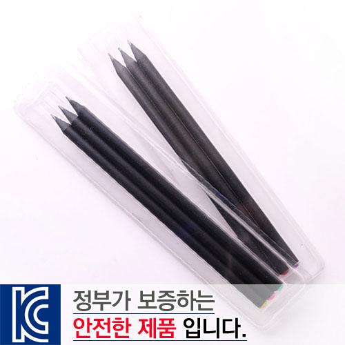 [국산]투명사각·보석연필3P세트