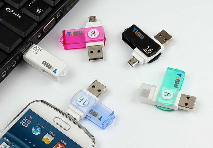 [티뮤]포인트 OTG USB 메모리 8G