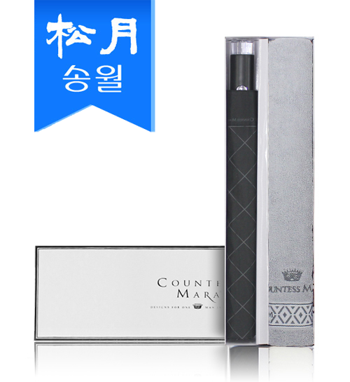 송월 우산 선물세트 (카운테스마라 2단우산 다이아라인1 + 맥스 타올1) s