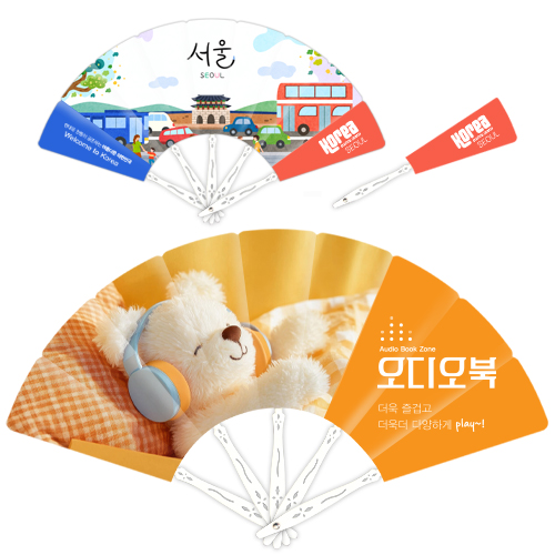 원부채(PP부채)패션접이식부채 접이식9쪽미니 원패션부채