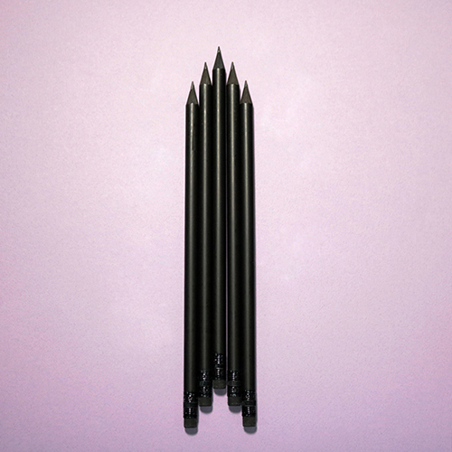 무광흑목 원형(B)연필 (연필, 필기구 인쇄)