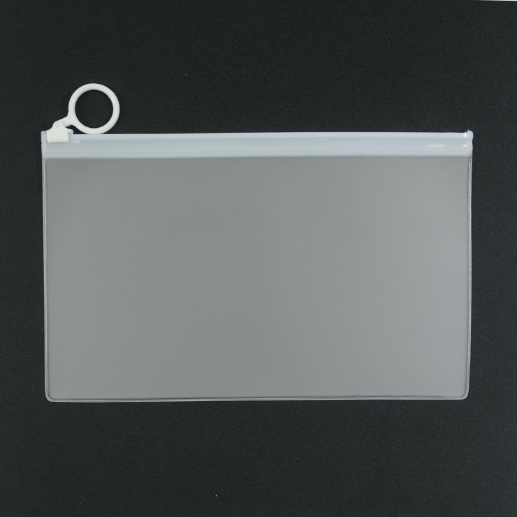 원형고리 반투명(PVC) 슬라이드 지퍼백(210-135)