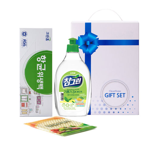 참그린녹차 항균위생백 수세미(3종)