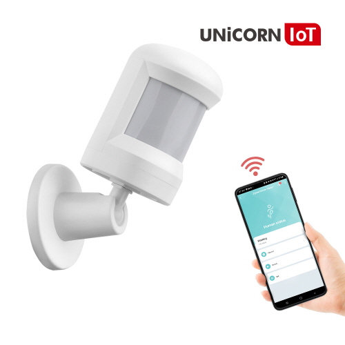 유니콘 IoT 홈 IoT 모션 감지 센서 적외선 인체 동작 감지 센서 Zigbee 방식 앱 연동 TS-M3 (스마트 중계기 필요)