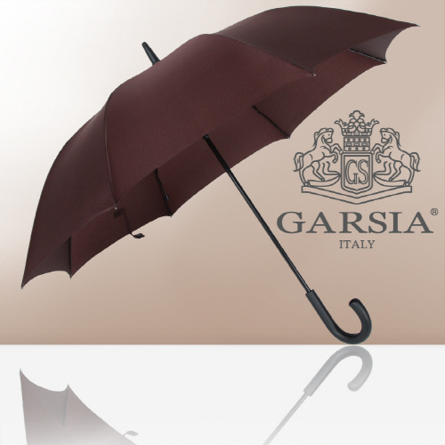 가르시아 65 곡자손 다크브라운 더블와이어 자동 우산