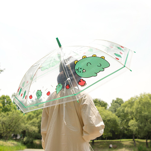 캐릭터 투명 우산 그린