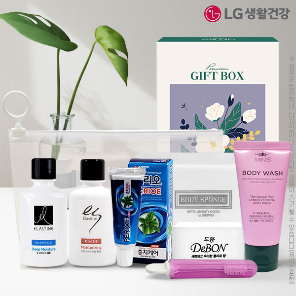 LG생활건강 여행용 7종세트, 선물케이스 구성, 알찬  여행 세트 (7종)