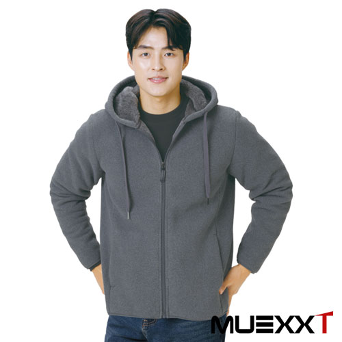 MUYJ04 후리스 안감털 후드집업