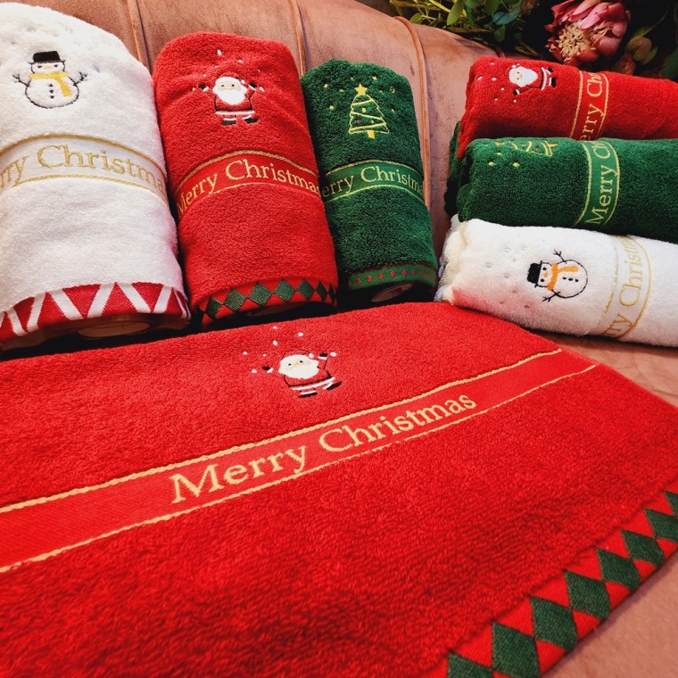 크리스마스 선물 성탄절 교회 행사 답례품 고급 수건 어린이집 회사