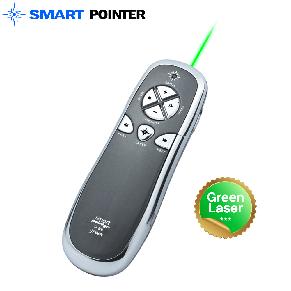스마트포인터 SP-800 그레이 PPT 그린 레이저포인터 무선 프리젠터