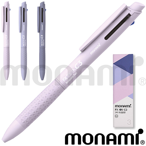 모나미  FX제타 C3 볼펜 0.5mm 3P세트
