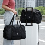 블랙 캐리어 보조가방 여행용 보스턴백 천 여행 접이식 보스턴 가방 보조백 숄더백