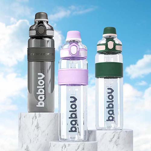 바블로브 파스텔 대용량 빨대 트라이탄 워터보틀 텀블러 1000ml
