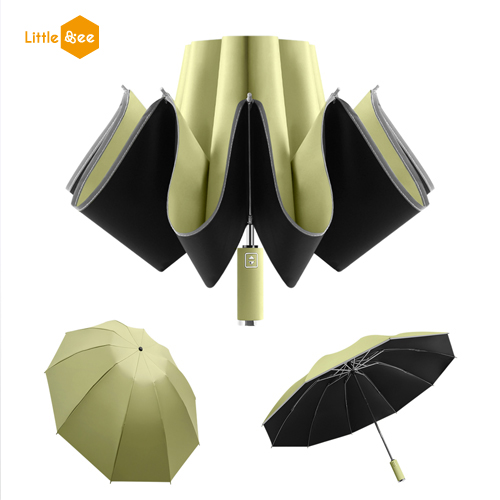 리틀비 심플 거꾸로 우산 자동3단 양.우산