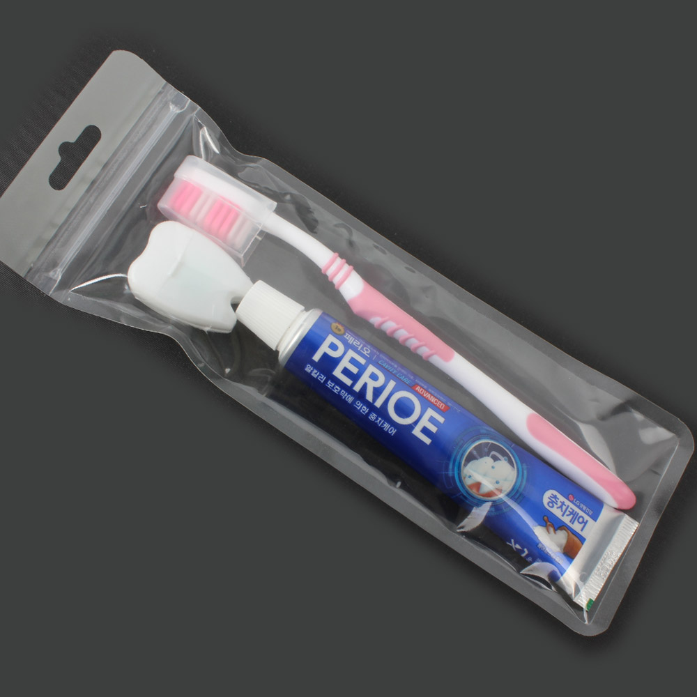 LG페리오 치약 칫솔 치실세트 (50g 1p / 지퍼백)