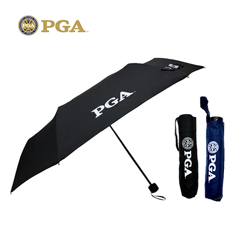 PGA 골프 무지 3단 수동 우산