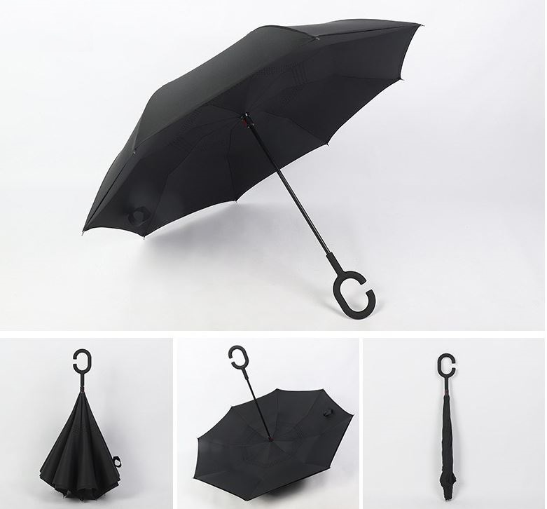 리버스 디자인 거꾸로 우산 C형 손잡이