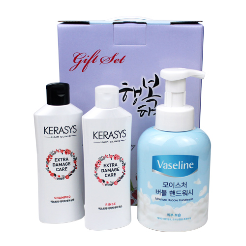 바세린 버블 핸드워시 500ml + 케라시스 샴푸 + 케라시스 린스 3종세트