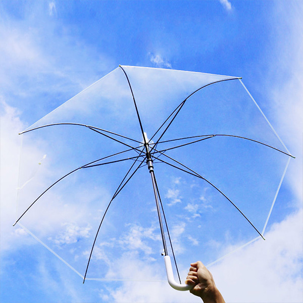 8K 투명 비닐 장우산, 골프우산, 튼튼한 고급 자동우산