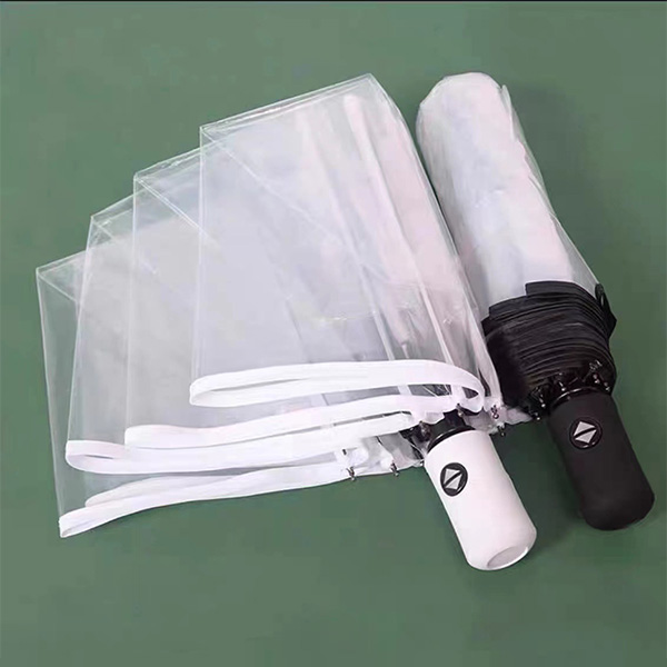 포유렐라 3단 자동 투명 우산 접이식 비닐우산 장마 준비