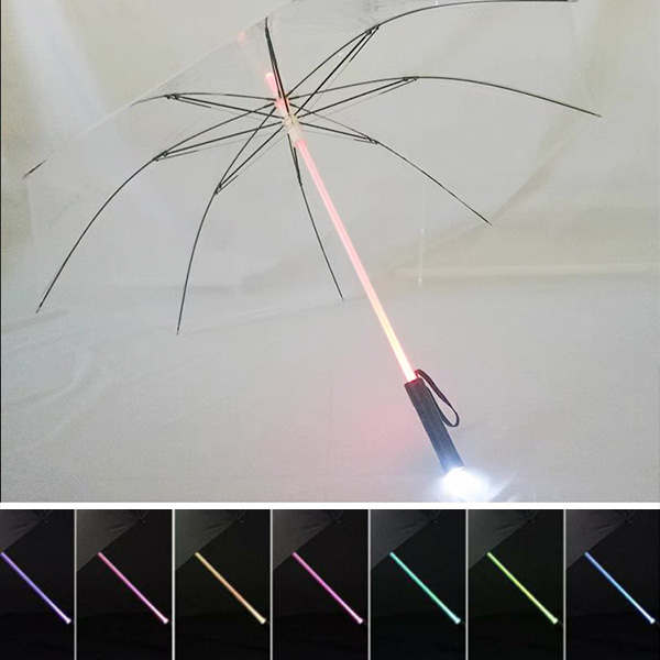 포유렐라 대형 LED 우산 광선검 튼튼한 장우산
