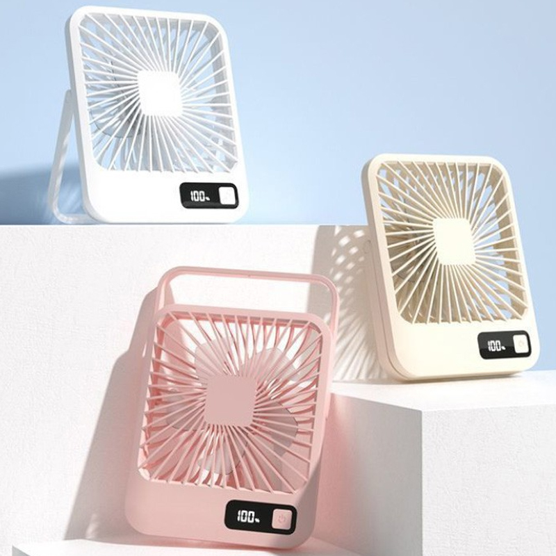 J123 슬림 탁상용 LED 선풍기 미니 선풍기 저소음 선풍기