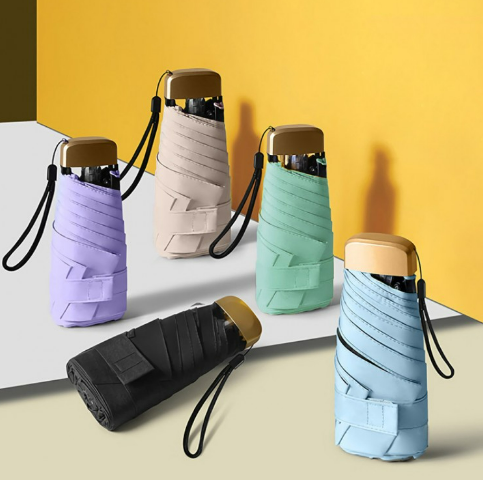 미니 포켓 초경량 가벼운 우산 양우산 양산 UV차단 자외선차단 휴대 5단