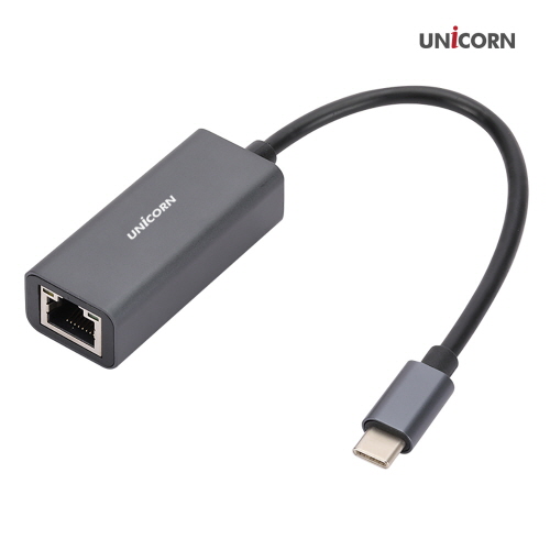 유니콘 USB3.1 Gen1 C타입 GIGA 유선랜카드 1Gbps 알루미늄바디 CLAN-1000GC