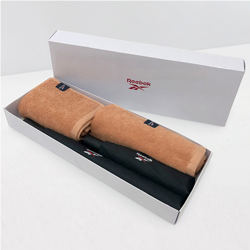 리복 2단 자동 + 3단 수동 친환경어스 우산 +140g 면사타올 2P세트