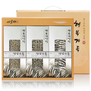 [가온애] 행복가득 멸치세트 7호 (세멸 260g+자멸 210g+대멸 210g)