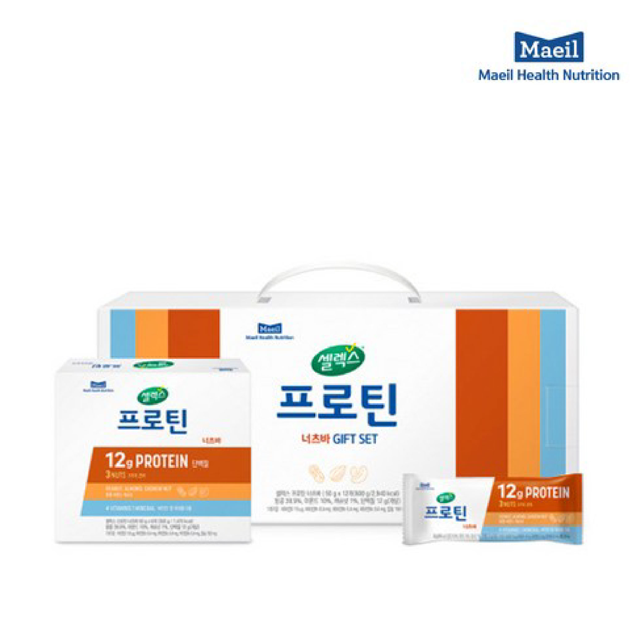 EV 셀렉스 프로틴 너츠바 선물세트 50g x 12개