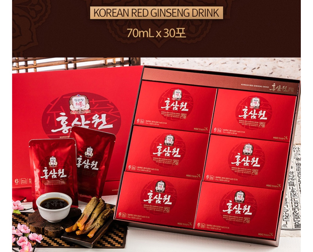 정관장 홍삼원 70ml * 30포/ 명절선물 답례품 사은품 선물 / / 홍삼50개 + 5개(자석 혈 지압기 증정)