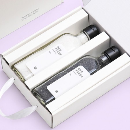 농산물 소금 천일염 참깨 180ml 2조 세트