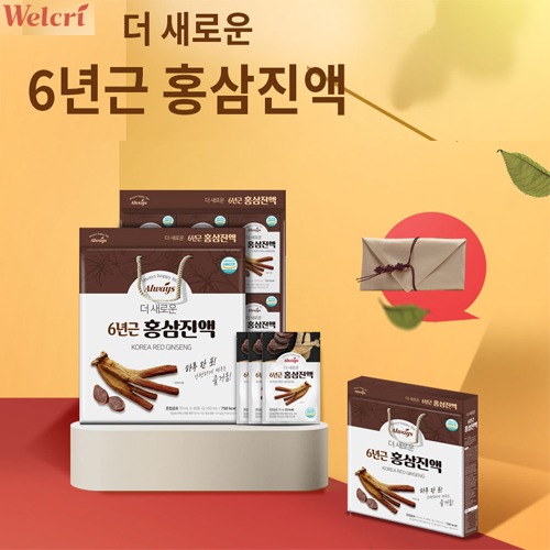 더 새로운 6년근 홍삼진액 70ml*30포