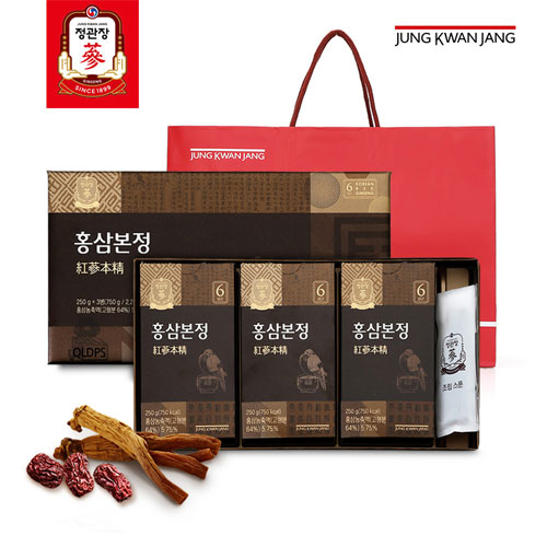 한국인삼공사 정관장 홍삼본정 250g x 3병 + 쇼핑백