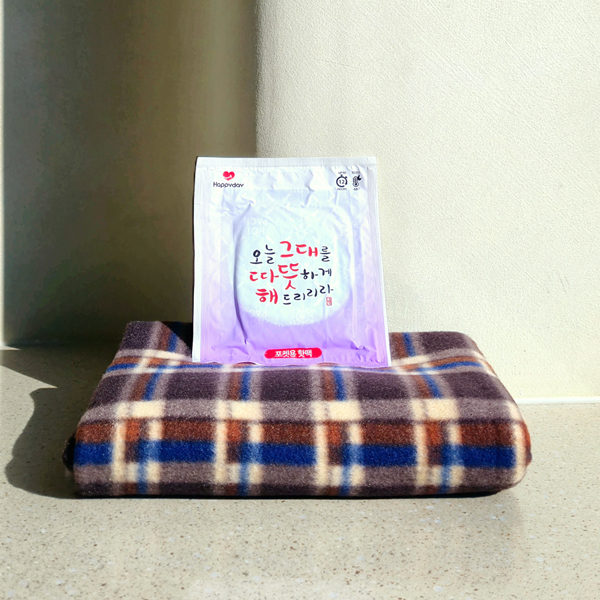 [센트라도] 네이처 담요+해피데이 따뜻해 핫팩 세트