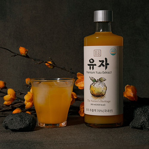 청숨 통째로 갈아만튼 생과일 원액 360ml 유자 청