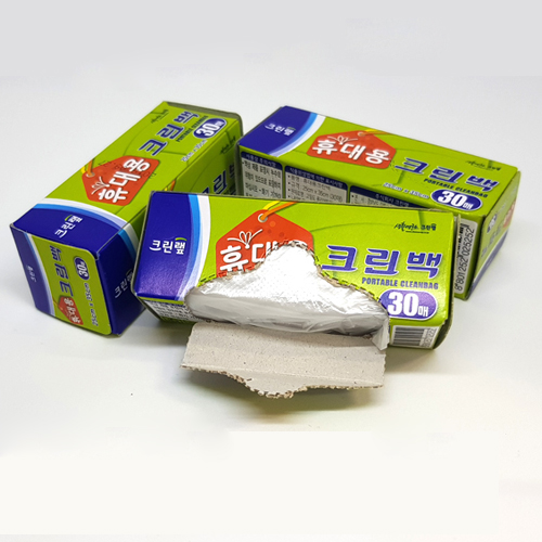 다올 크린N 휴대용 간편 크린백 30매, 미니 크린백
