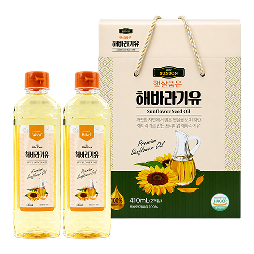 프리미엄 해바라기씨유 410mlx2P, 페트병