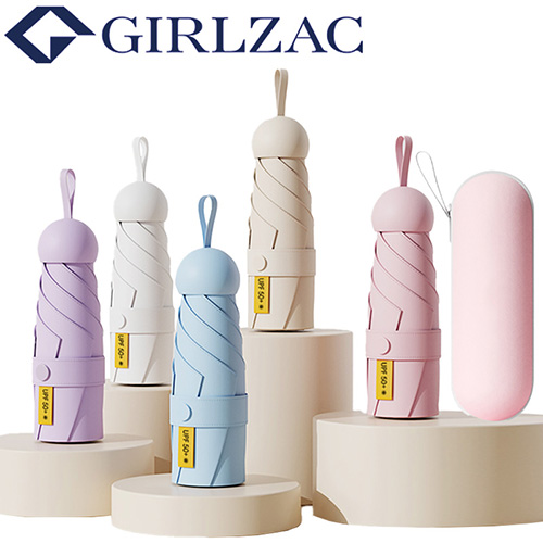 걸작 UV차단 6살대 초경량 5단파우치 암막코팅 양우산 // 칼라인쇄 가능