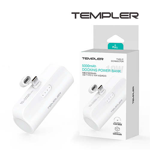 템플러 5000mAh 10W C타입 도킹 배터리