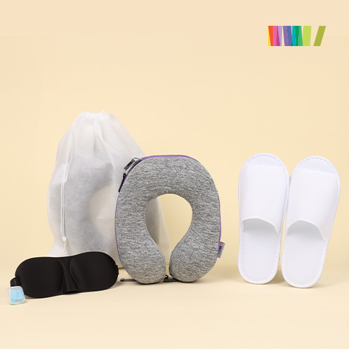 (달팡목베개+수면안대+귀마개+슬리퍼)세트