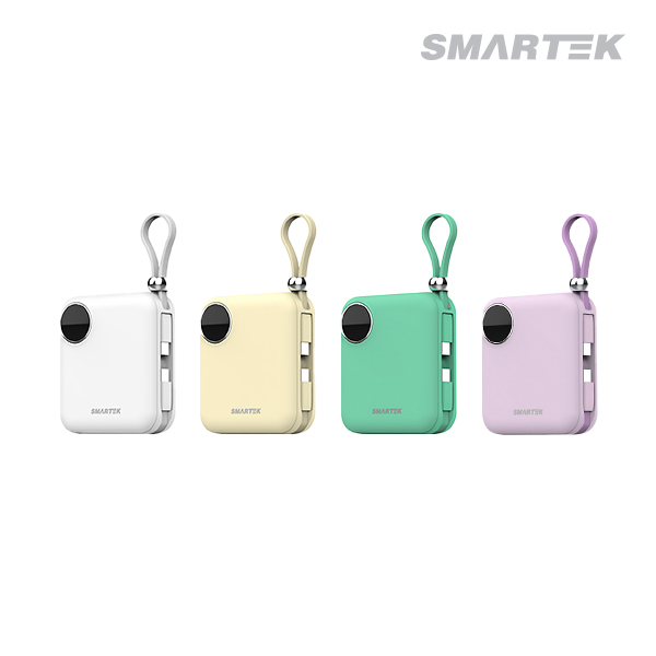 스마텍 STPB-FB1 케이블 일체형 10200mAh 초미니 보조배터리