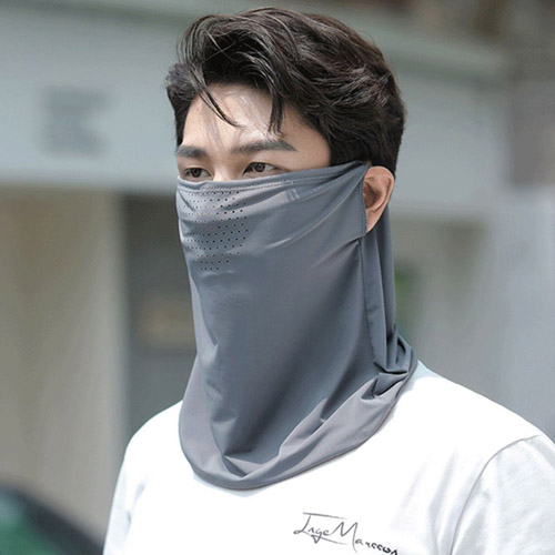 남성용 편안한 신축성 골프 마스크 햇빛 페이스커버