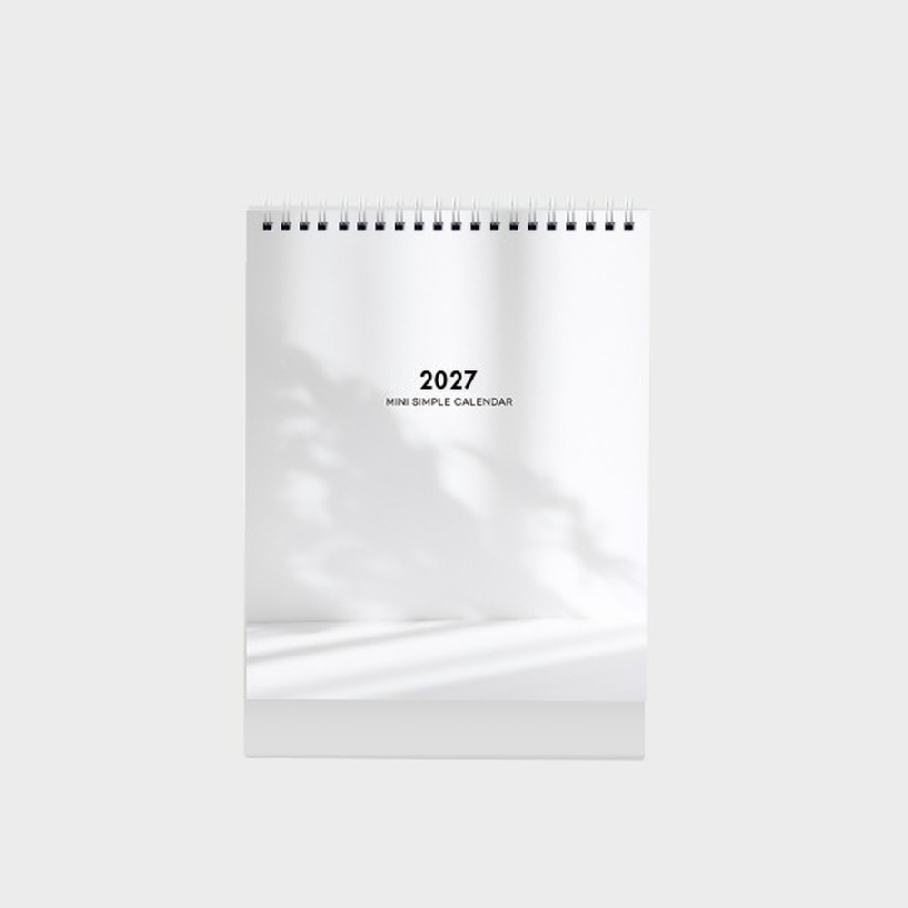 2027 미니 심플 캘린더