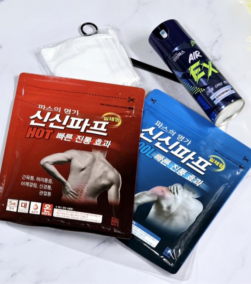 신신파프5매+신신제약  에어파스200ml+자외선차단 쿨토시