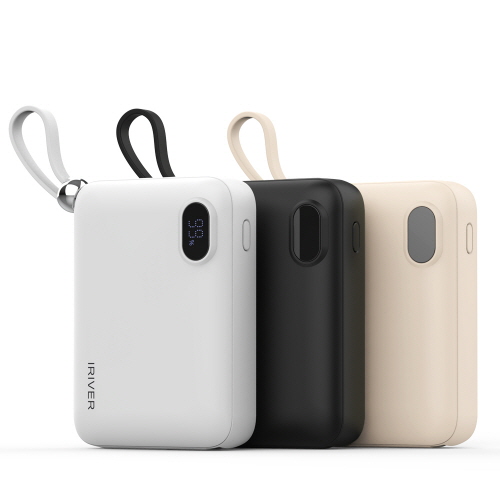 아이리버 22.5W 4in1 케이블 일체형 미니 보조배터리 10000mAh