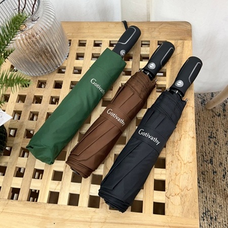 고티바쉬 미끄럼방지 대형 3단 8K 자동 우산