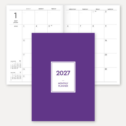 2027 월간 플래너 노트 (중철제본/25절/A5)