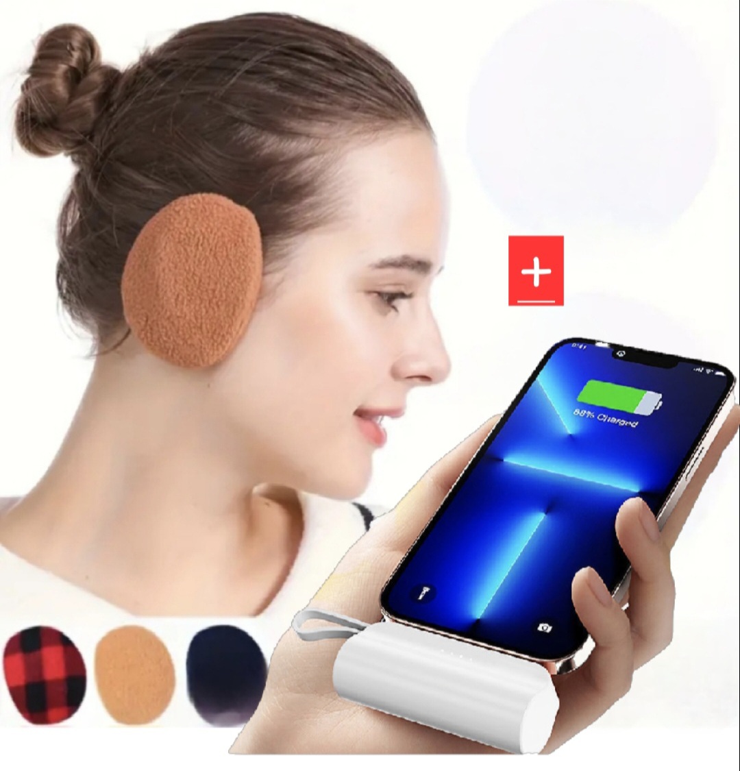똑딱이 귀마개+도킹 보조배터리 5000mAh
